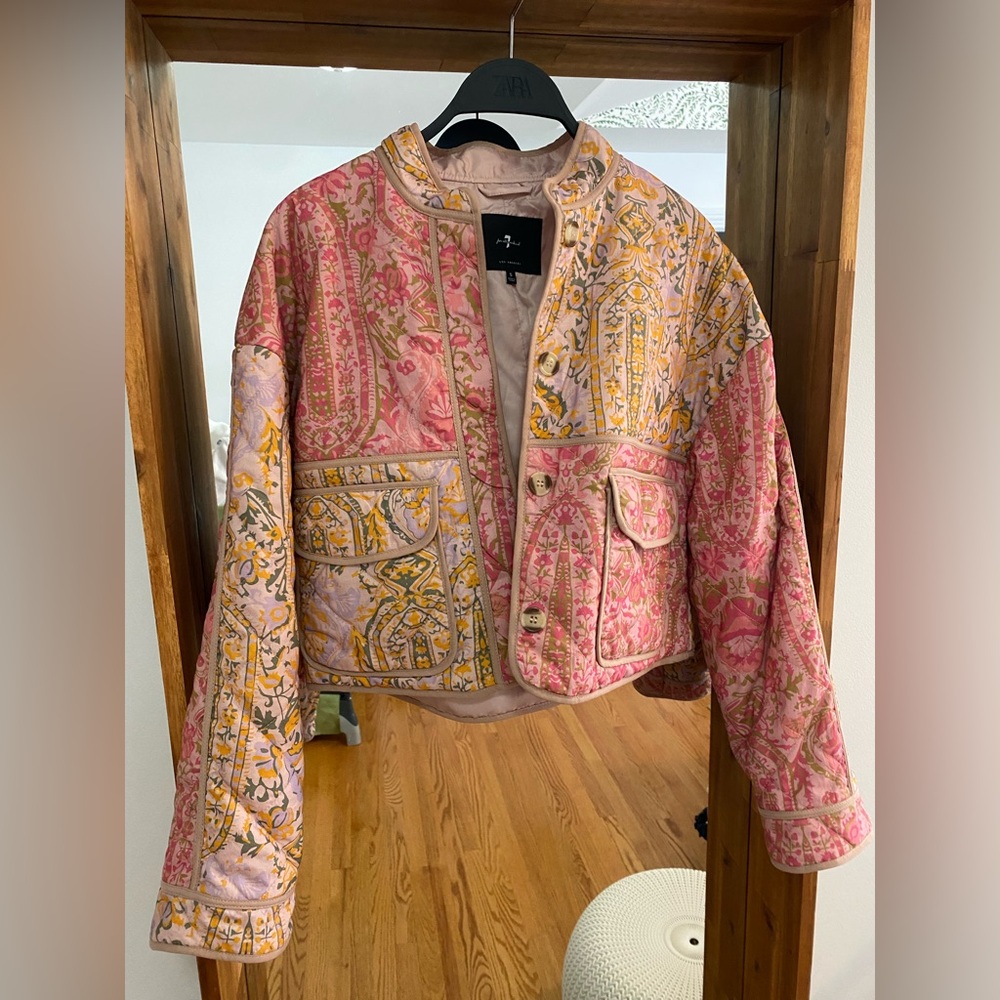 7 For All Mankind Quilted Patchwork Jacket Size S - Never Worn